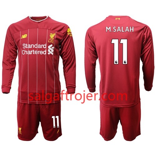 Liverpool Fodboldtrøjer M.Salah 11 Børn Hjemmebanesæt 2019/20 Langærmet Liverpool Fodboldtrøjer M.Salah 11 Børn Hjemmebanesæt 2019/20 Langærmet